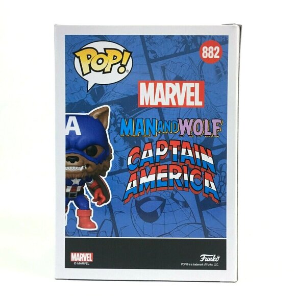 Funko Pop Marvel Capwolf 882 Funkon SDCC 2021 Summer Convention Exclusive - Picture 2 of 7